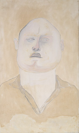 Selbstportrait, 1964, Tempera auf LW, 85 x 50 cm