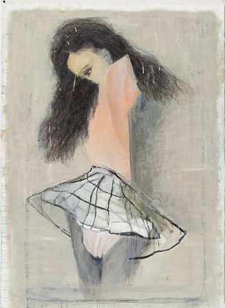 o.T. 2011, Öl auf Lw, 135 x 98 cm